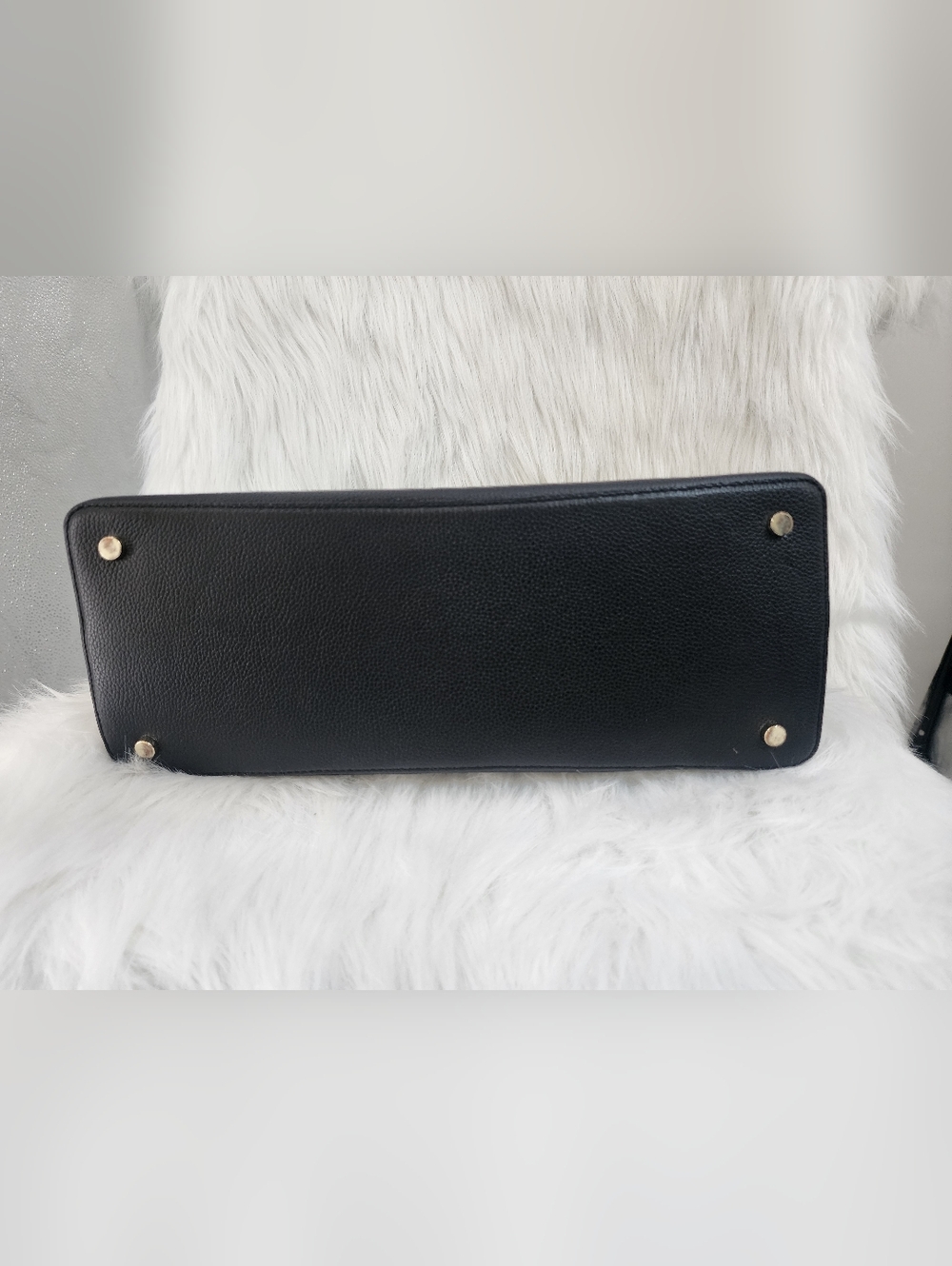 Kate Spade Black Leather Shoulder Bag w/ Half Metal Chain Straps "Jordyn" Bag - Picture 16 of 16